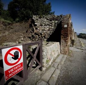 Pompei: area chiusa al pubblico